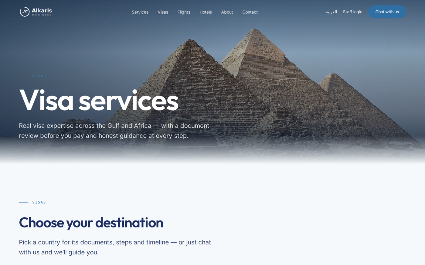 Visa services — the agency’s real differentiator, finally visible
