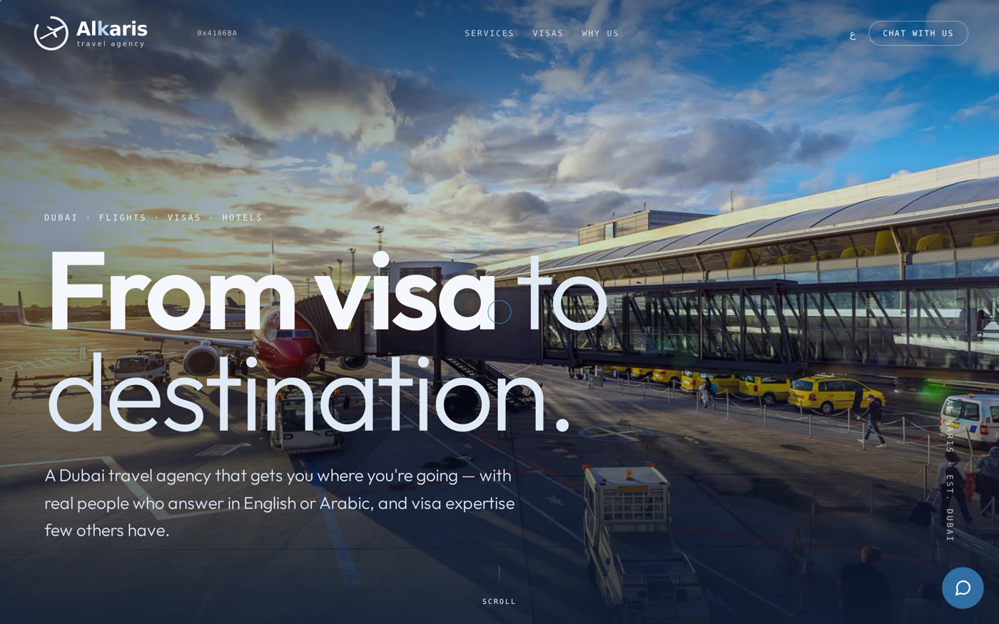 The Al Karis Travel platform homepage